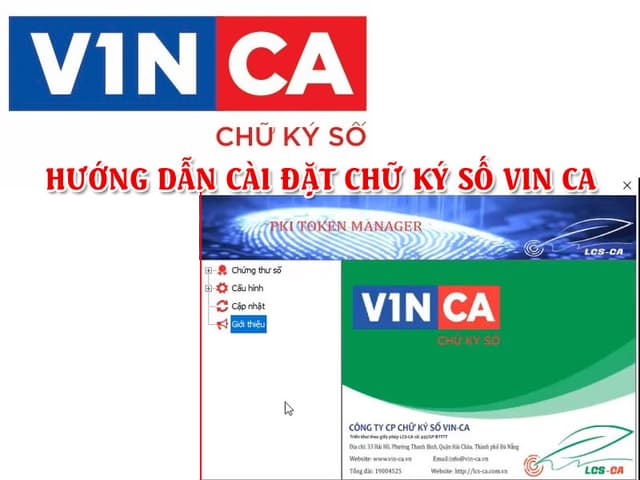 Hướng dẫn cài đặt chữ ký số Vin-CA