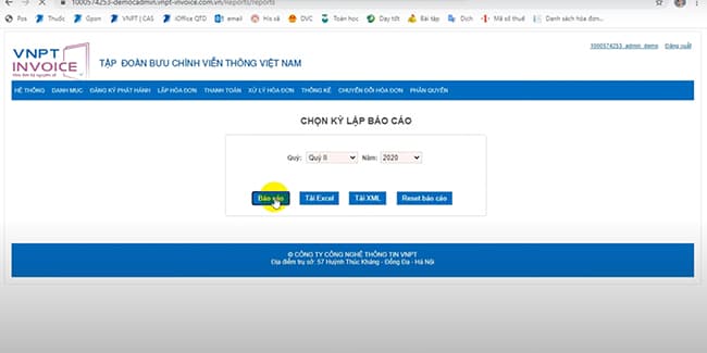 Hướng dẫn thống kê hóa đơn điện tử VNPT