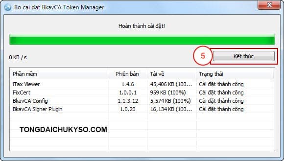 hướng dẫn cài đặt chữ ký số bkav ca chi tiết