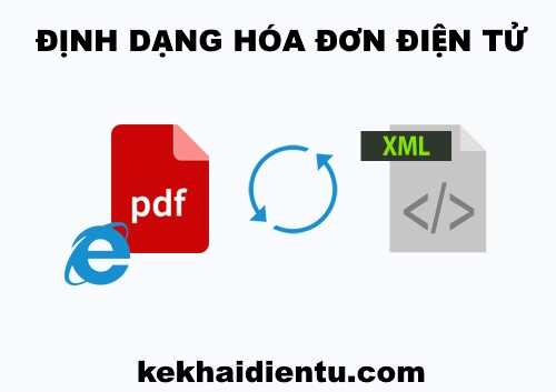 Định dạng hóa đơn điện tử là PDF và XML