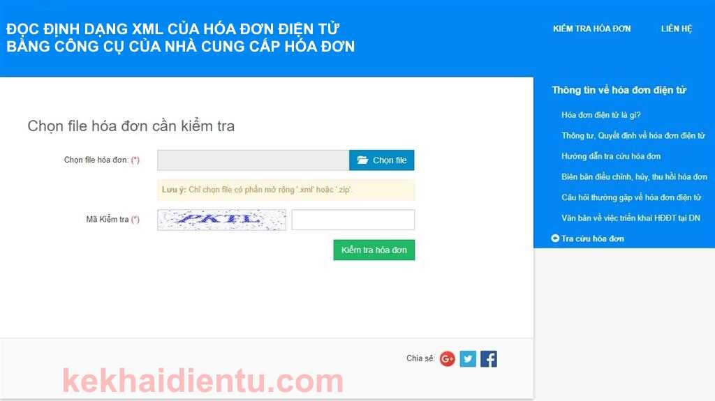 Tra cứu định dạng XML bằng link tra cứu của Nhà cung cấp HDDT
